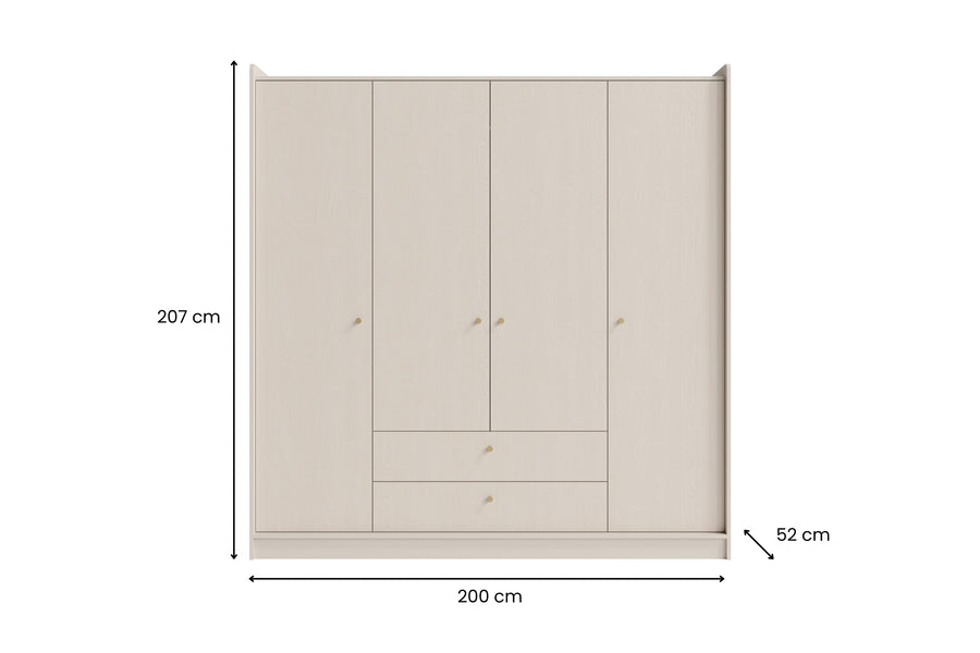 Kleiderschrank – GRANDE System 13 – Maximaler Stauraum im eleganten Design