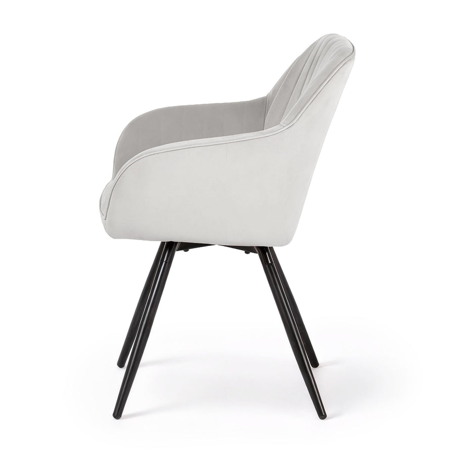 stuhl Set – TURNO – Komfortable Samtstühle mit stilvoller 360° Drehfunktion