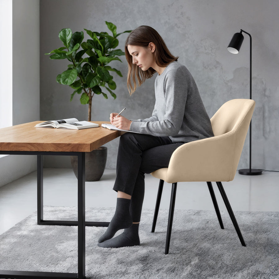 Stuhl Set – ESTELLE – Luxuriöse Samtstühle für elegantes Wohnen