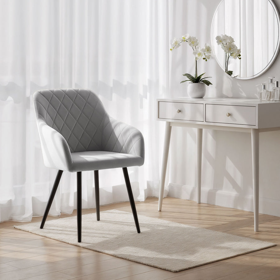 stuhl Set – VELTO – Stilvolle Samtstühle für moderne Wohnräume