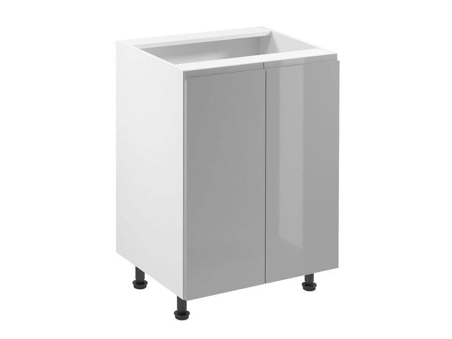 Glanzia Unterschrank 60 cm D60 – Grau Hochglanz