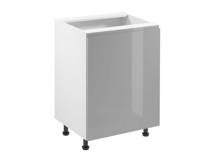 Glanzia Unterschrank 60 cm D60 P/L – Grau Hochglanz