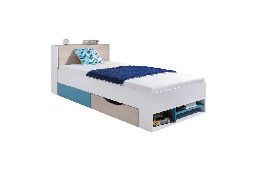 Jugendbett – PLANET System 14 – Komfortables Einzelbett für Kinder und Jugendliche Ohne Matratze