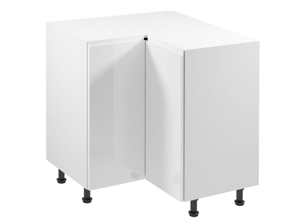 Glanzia Eckunterschrank 79 cm D90N – Weiß Hochglanz
