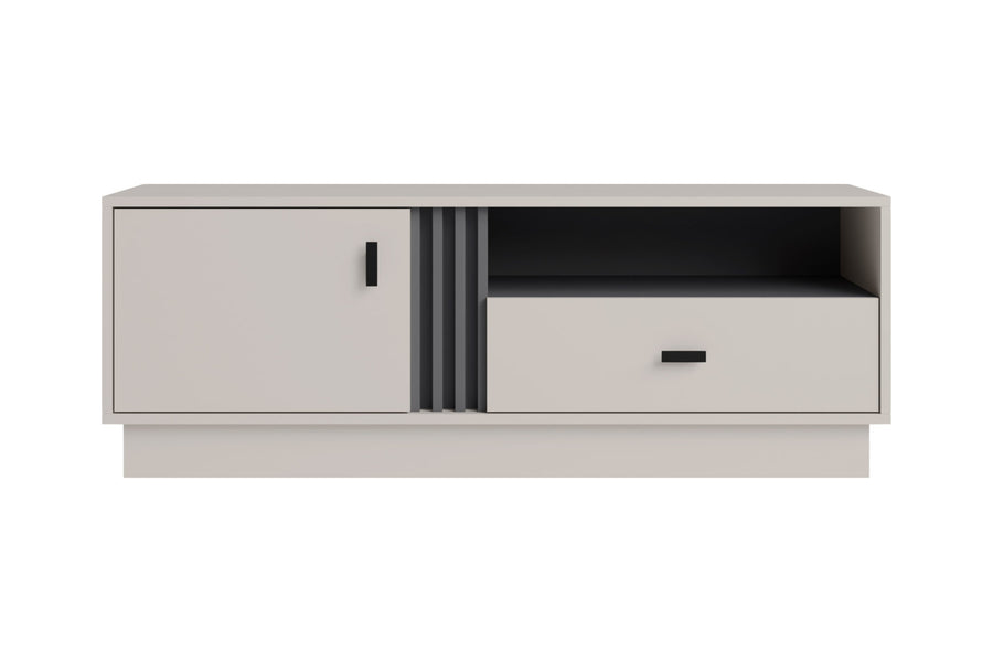 ALLMO System Wohnzimmer Set – 6 Teile – Kaschmir - Stilvolles Möbelensemble für moderne Wohnräume