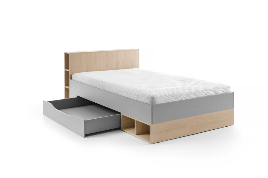 Bett – ORO System 06 – Praktisch mit Stauraum – Ohne Matratze