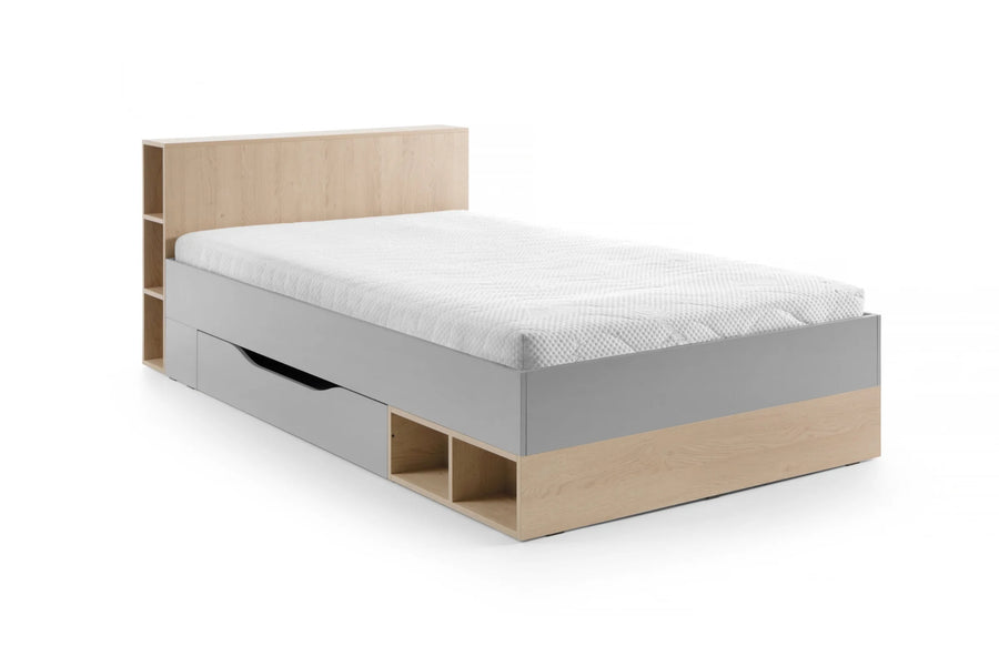Bett – ORO System 06 – Praktisch mit Stauraum – Ohne Matratze