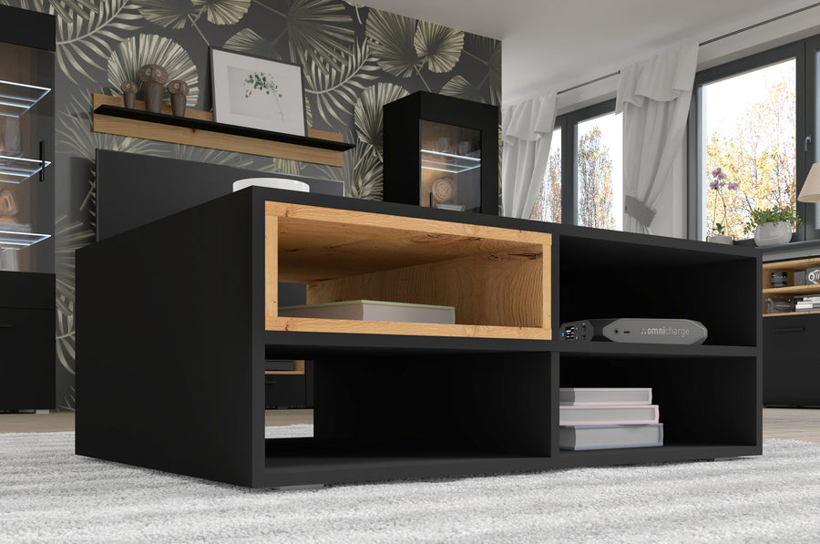 Wandregal – ANETTE – modernes Hängeregal mit Holzoptik