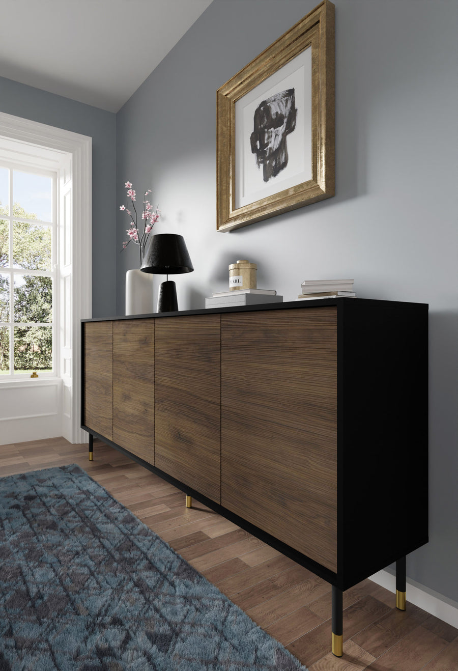 Kommode – SHERWOOD I – 180 cm Moderner Schrank mit Holzoptik
