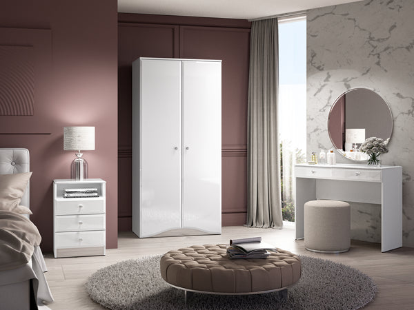 Schlafzimmer Set 3-teilig – GLAMOUR – Elegantes Möbelset für stilvolle Schlafräume