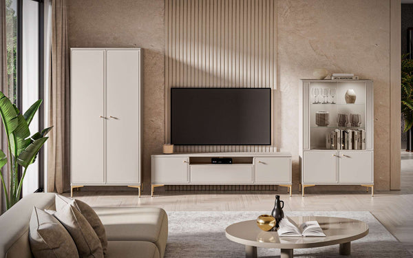 Wohnzimmer Set 3-teilig – SANDRO – Modernes Design für Ihr Wohnzimmer
