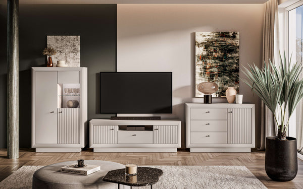 Wohnzimmer Set 3-teilig – SOLO – Moderne Wohnlösung mit elegantem Design und praktischem Stauraum