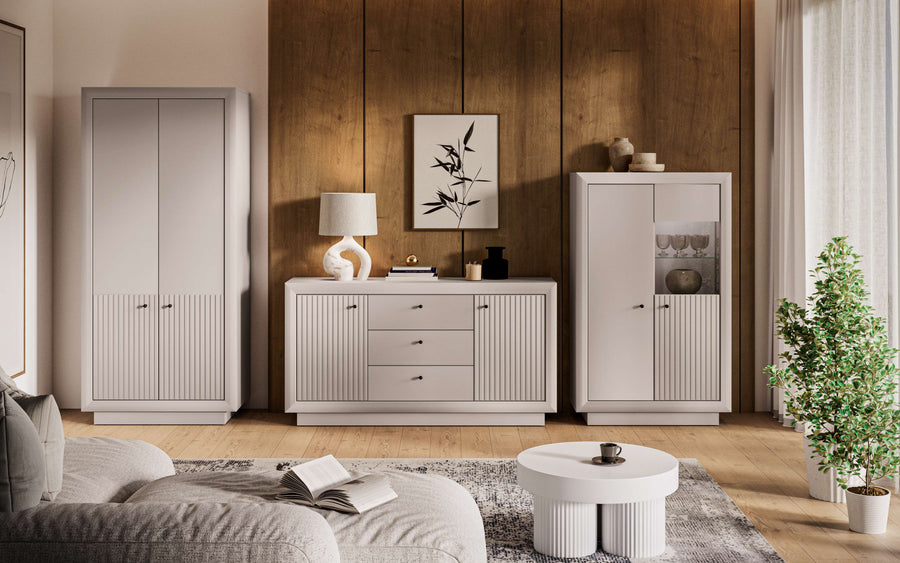 Wohnzimmer Set 3-teilig – SOLO – Moderne Einrichtungslösung mit elegantem Design und maximalem Stauraum