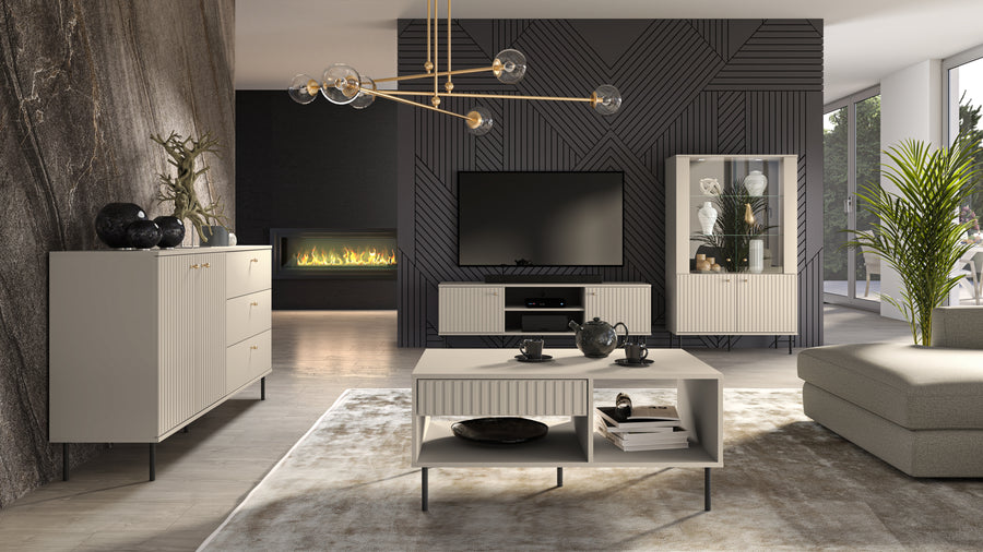 Wohnzimmer Set 4-teilig – SOPHIE – Stilvolle Komplettlösung für moderne Wohnräume