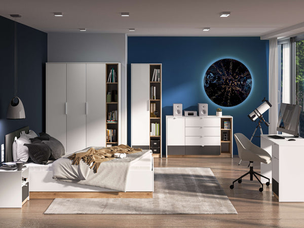 Schlafzimmer Set 6-teilig – TORINO – Modernes Wohnen mit stilvollem Design, Komfort und großzügigem Stauraum