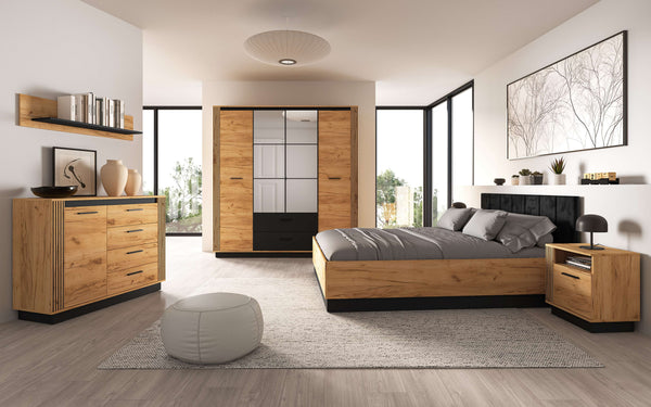 Schlafzimmer Set 5-teilig – URSO – Modernes Schlafzimmer-Set mit stilvollem Stauraum