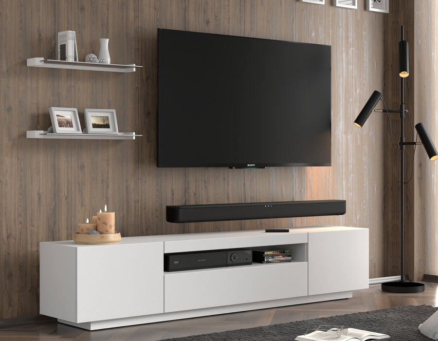 Wandregal – AURIS I – 60 cm Modernes Hängeregal-Set aus Glas und Holzoptik