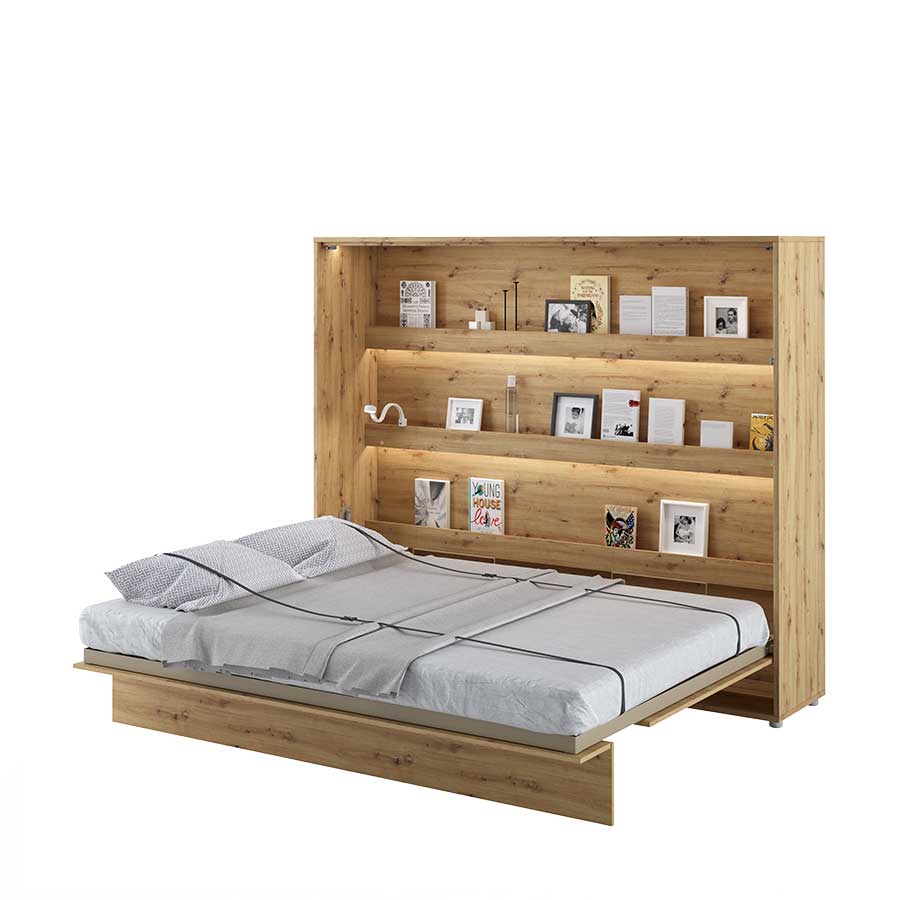 Klappbett – BED CONCEPT – Horizontales Wandbett 160×200 cm mit Metallrahmen