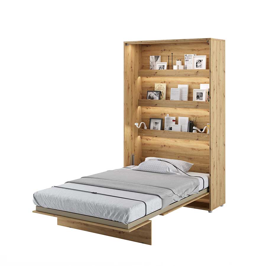 Klappbett – BED CONCEPT – Vertikales Wandbett 120×200 cm mit Metallrahmen