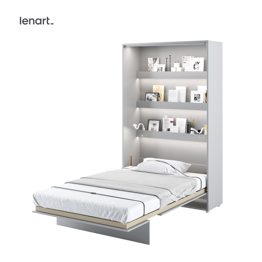 Klappbett – BED CONCEPT – Vertikales Wandbett 120×200 cm mit Metallrahmen