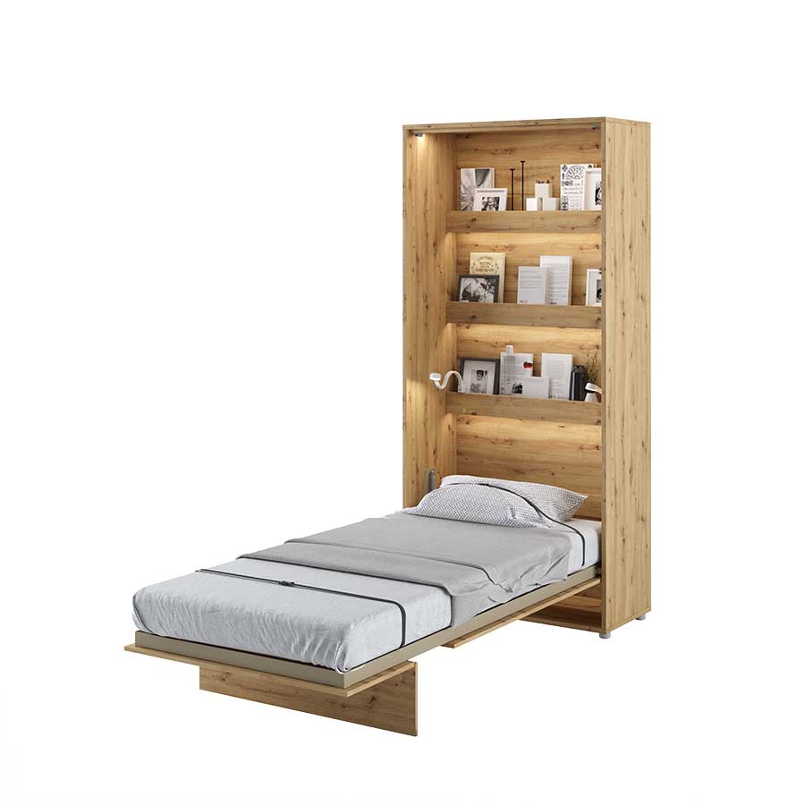 Klappbett – BED CONCEPT – Vertikales Wandbett 90×200 cm mit Metallrahmen
