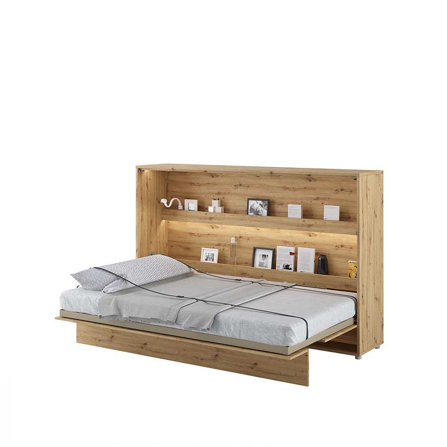 Klappbett – BED CONCEPT – Horizontales Wandbett 120×200 cm mit Metallrahmen