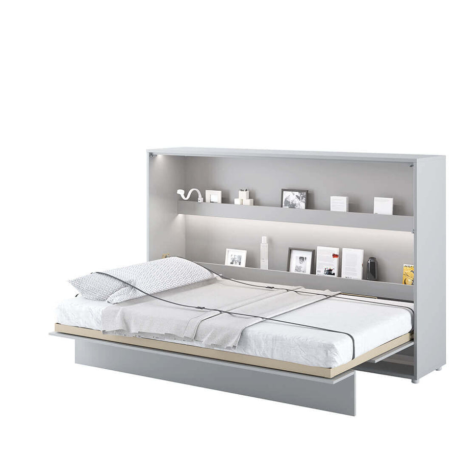 Klappbett – BED CONCEPT – Horizontales Wandbett 120×200 cm mit Metallrahmen