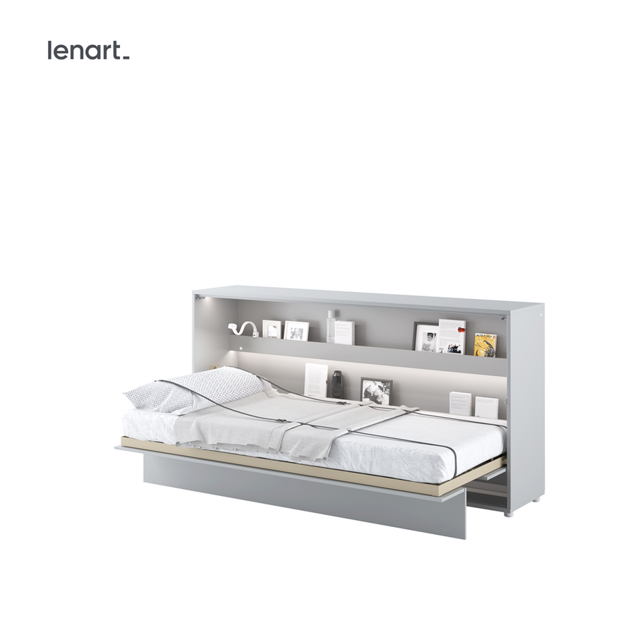 Klappbett – BED CONCEPT – Horizontales Wandbett 90×200 cm mit Metallrahmen