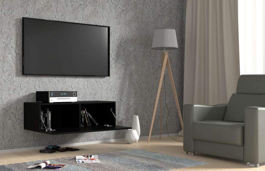 TV-Lowboard – BINGO – Wandhängendes Lowboard mit Stauraum