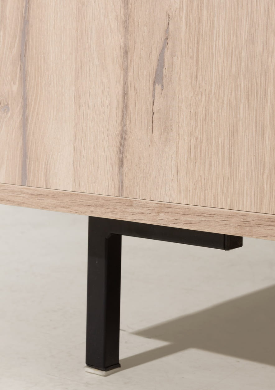 ALLMO System Wohnzimmer Set – 6 Teile – Sonoma Eiche - Elegantes Möbelensemble für modernes Wohnen