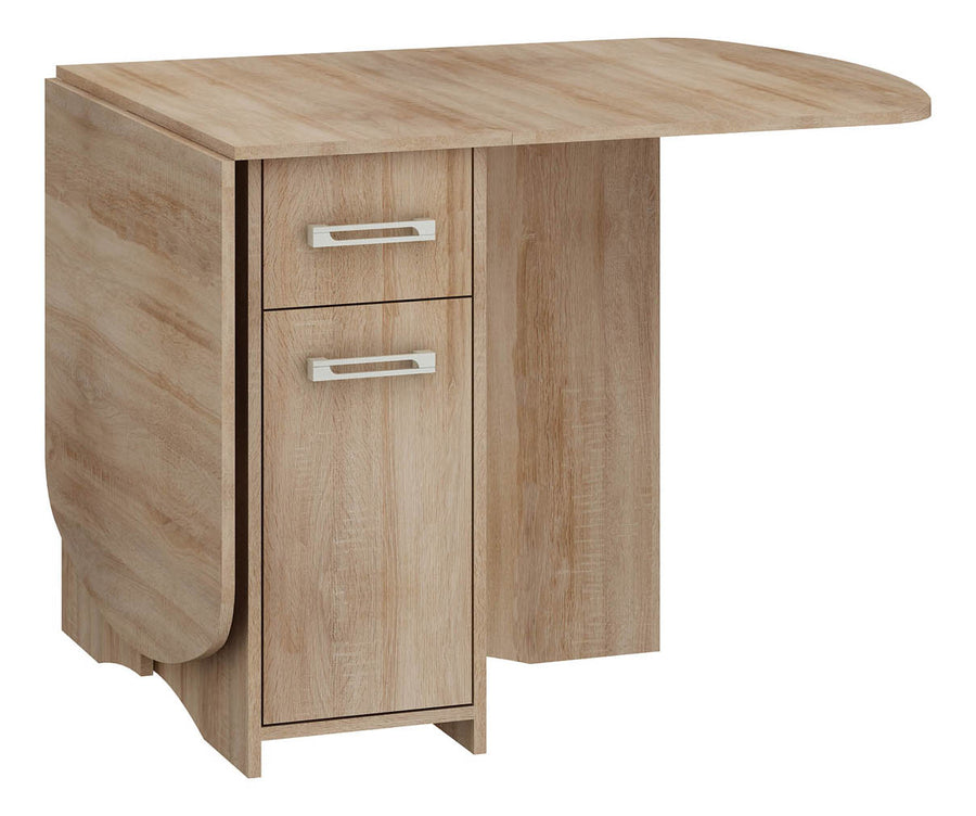 Esstisch – HOMI MINI EXPERT X – Klappbarer Ausziehtisch mit Stauraum