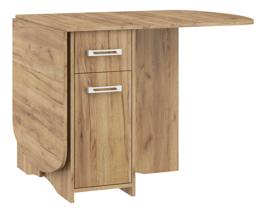 Esstisch – HOMI MINI EXPERT X – Klappbarer Ausziehtisch mit Stauraum