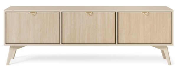 TV-Lowboard – FOREST – Skandinavischer TV-Schrank mit drei Klapptüren