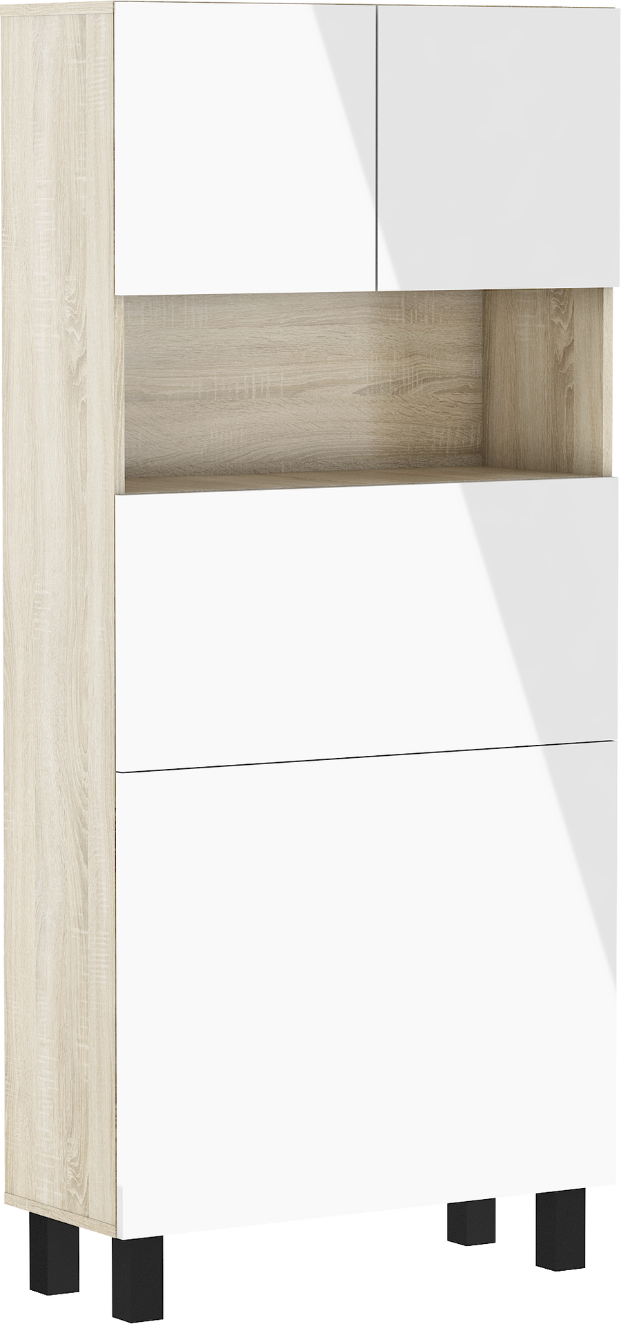 Sekretär – HOMI – Funktionaler Klappschreibtisch mit Regal