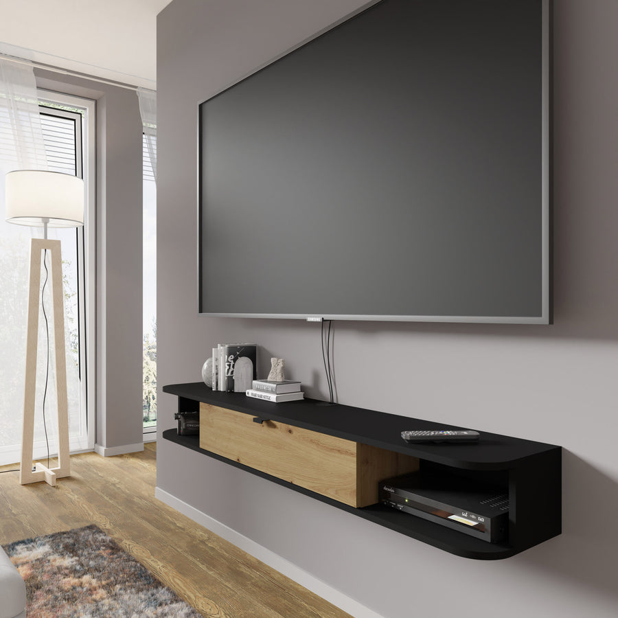 TV-Ständer – ICARUS – Modernes wandhängendes TV-Möbel