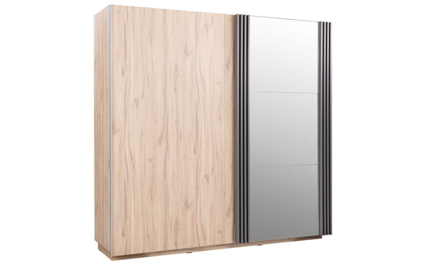 Kleiderschrank – ALLMO System 15 – Moderner Schwebetürenschrank mit Spiegel