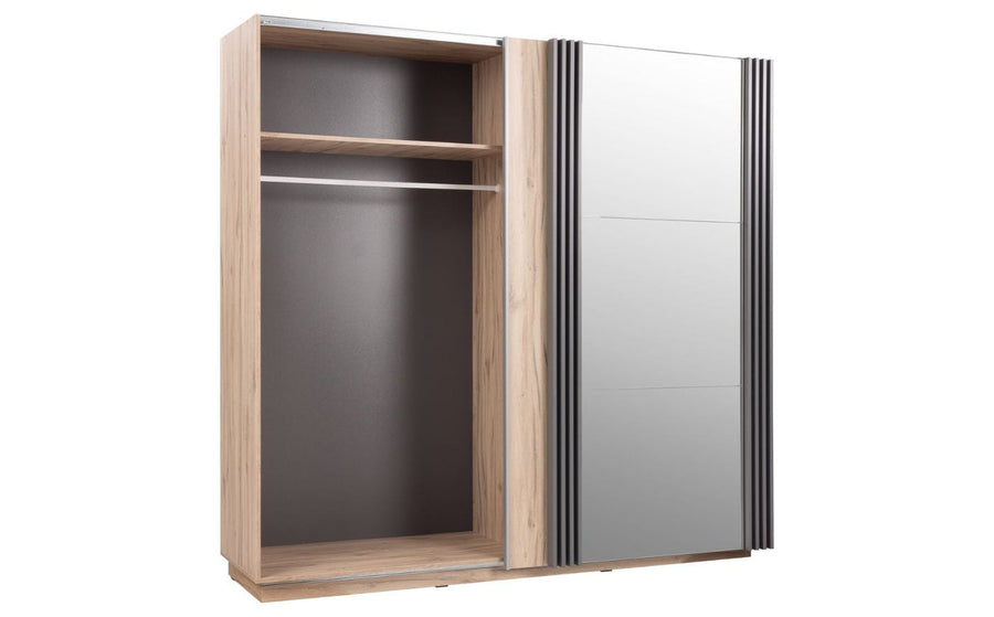 ALLMO System Schlafzimmer set – 5 Teile – Sonoma Eiche - Modernes & Funktionales Schlafzimmerensemble Ohne Matratze
