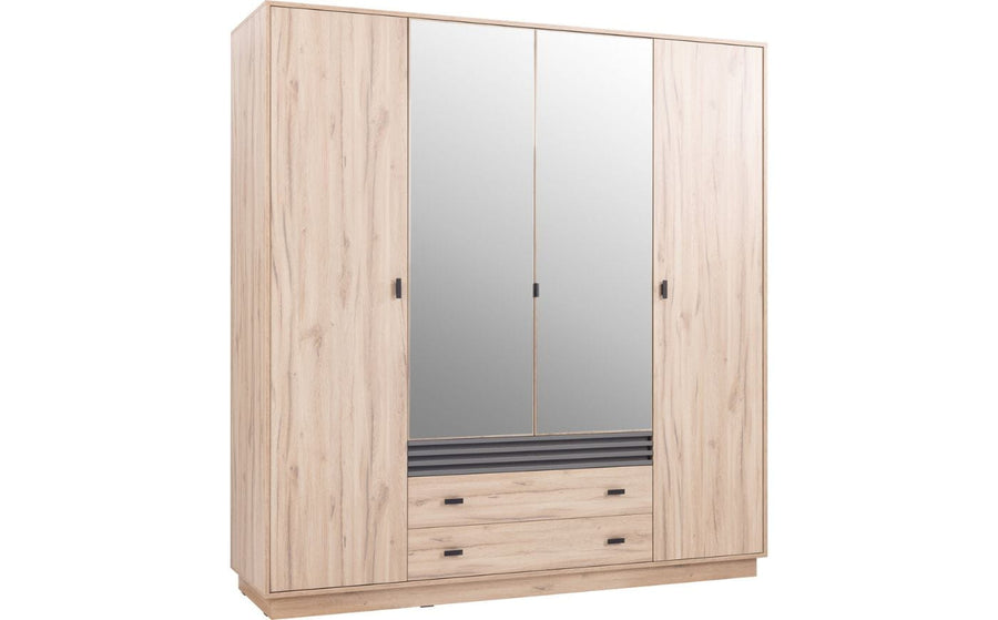 Kleiderschrank mit Spiegel – ALLMO System 16 – moderner Garderobenschrank