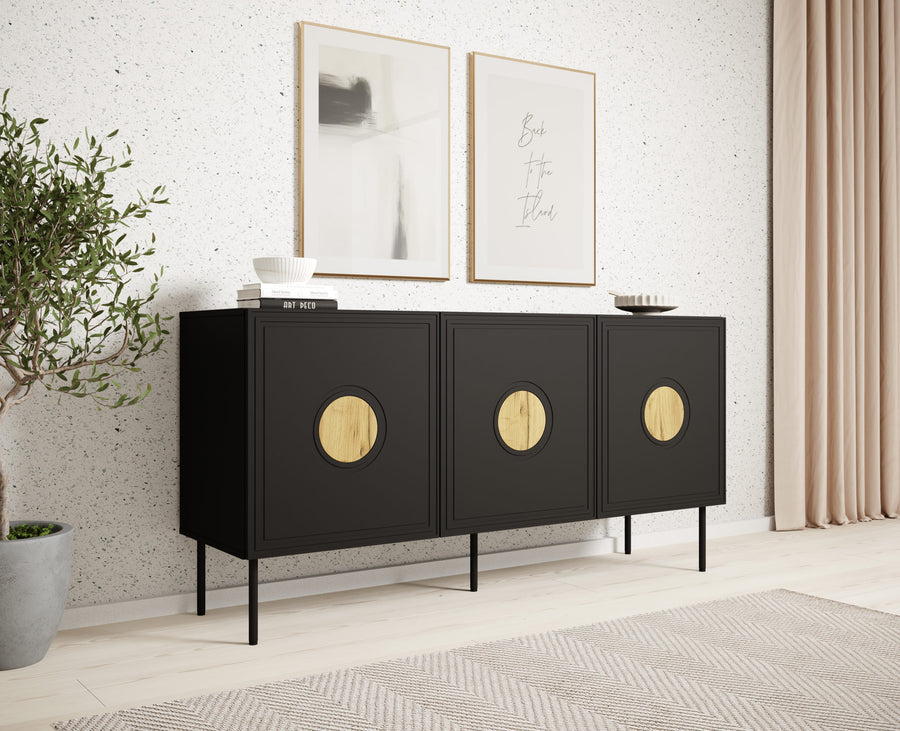 Kommode – PALACE – 150 cm, modernes Sideboard mit Push-To-Open System