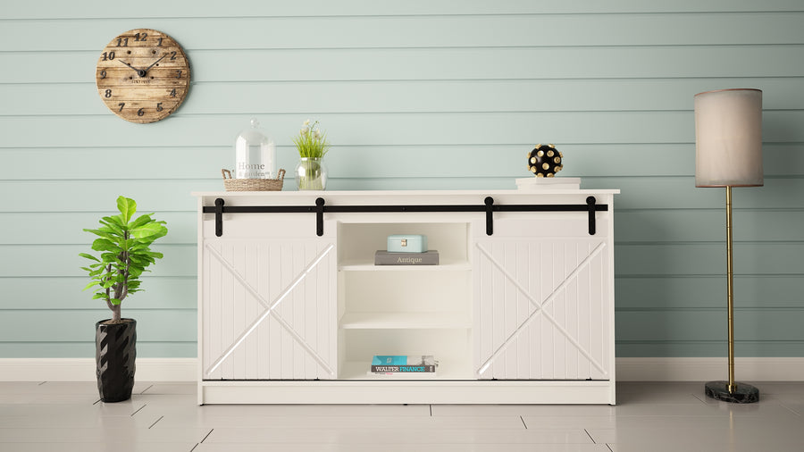 Kommode – GRANERO I – Design-Schrank mit Schiebetüren 160 cm