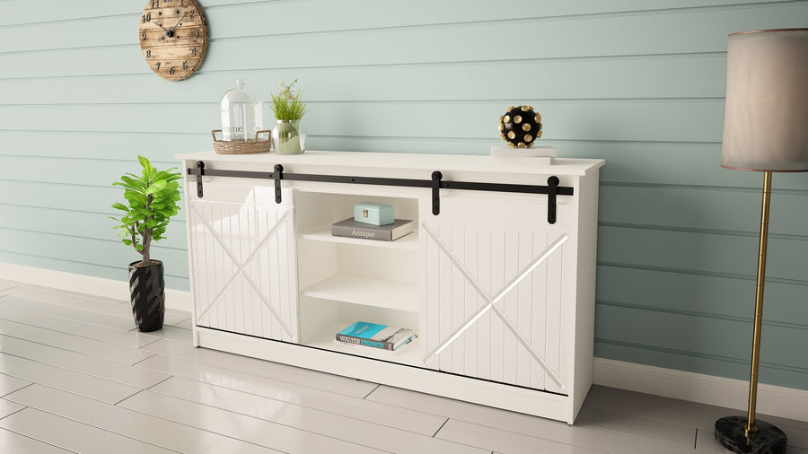 Kommode – GRANERO I – Design-Schrank mit Schiebetüren 160 cm