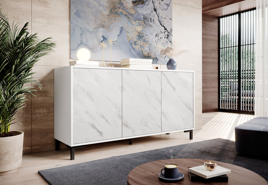 Kommode – MARMO – Moderne Anrichte in Marmoroptik