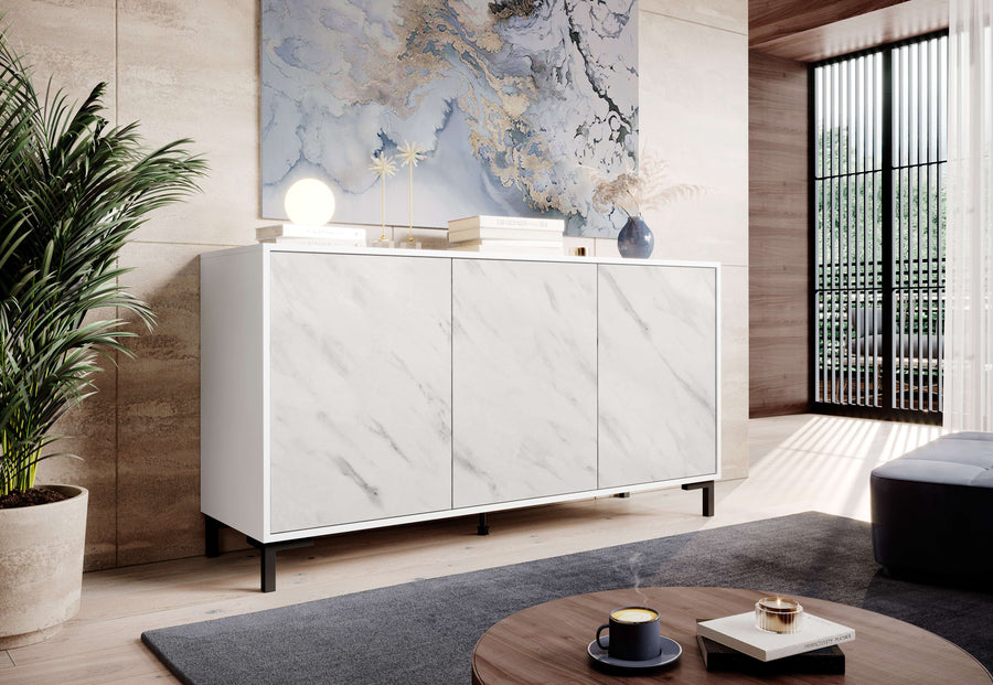 Kommode – MARMO – Moderne Anrichte in Marmoroptik