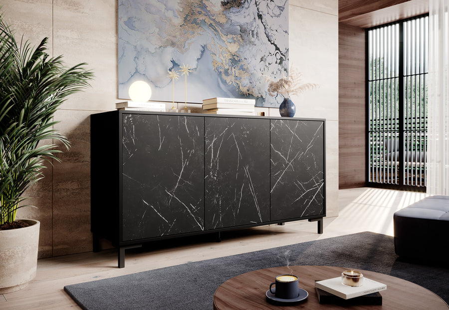 Kommode – MARMO – Moderne Anrichte in Marmoroptik