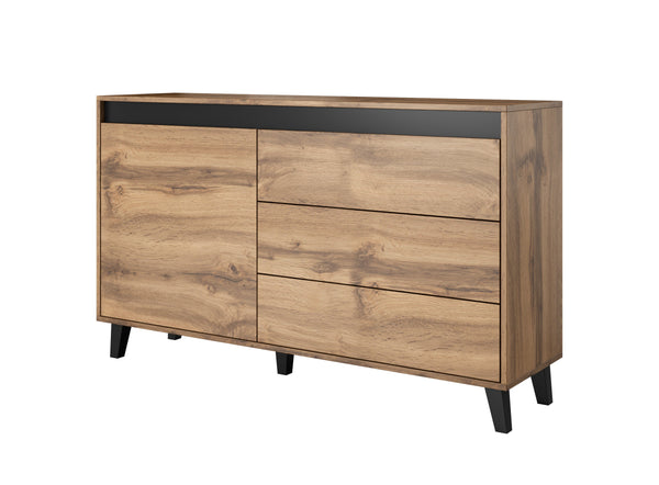 Sideboard – NORD I – 138 cm, modernes Aufbewahrungsmöbel mit Holzoptik