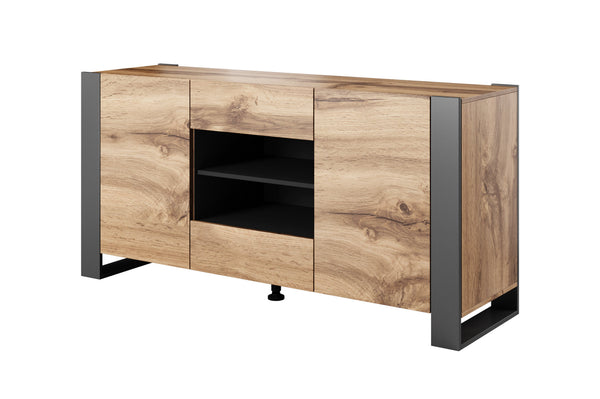 Kommode – WOOD I – Modernes Sideboard mit Holzoptik 164 cm
