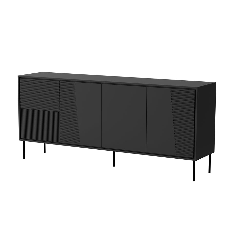 Kommode – ABUDABI – 200 cm, modernes Sideboard mit Metallfüßen
