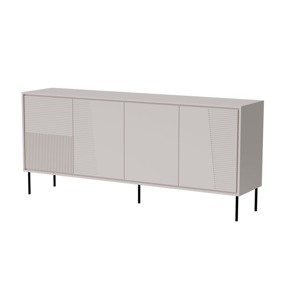 Kommode – ABUDABI – 200 cm, modernes Sideboard mit Metallfüßen