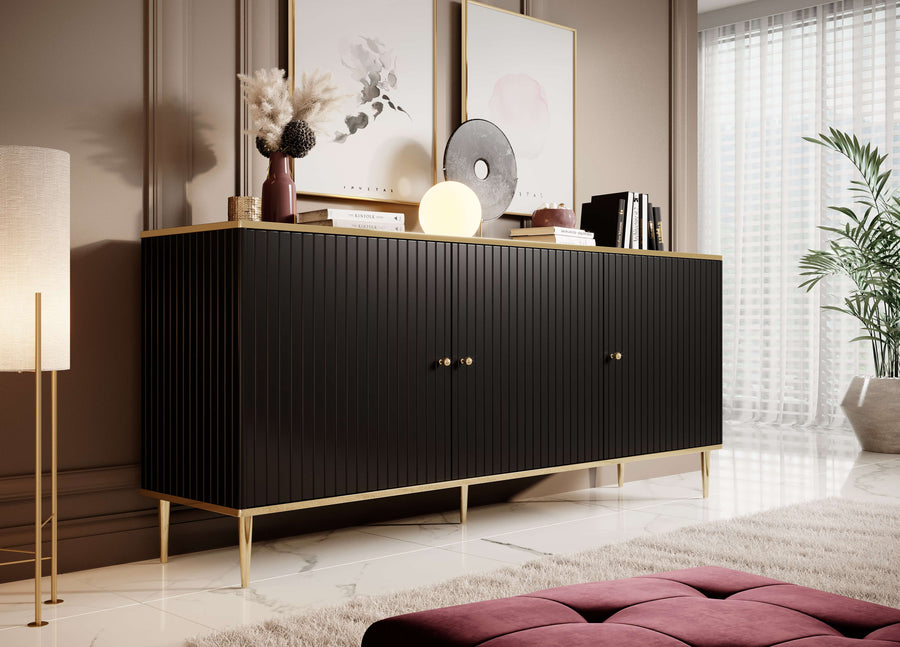 Kommode – GLAMOUR – Elegantes Design 180 cm mit gefrästen Fronten