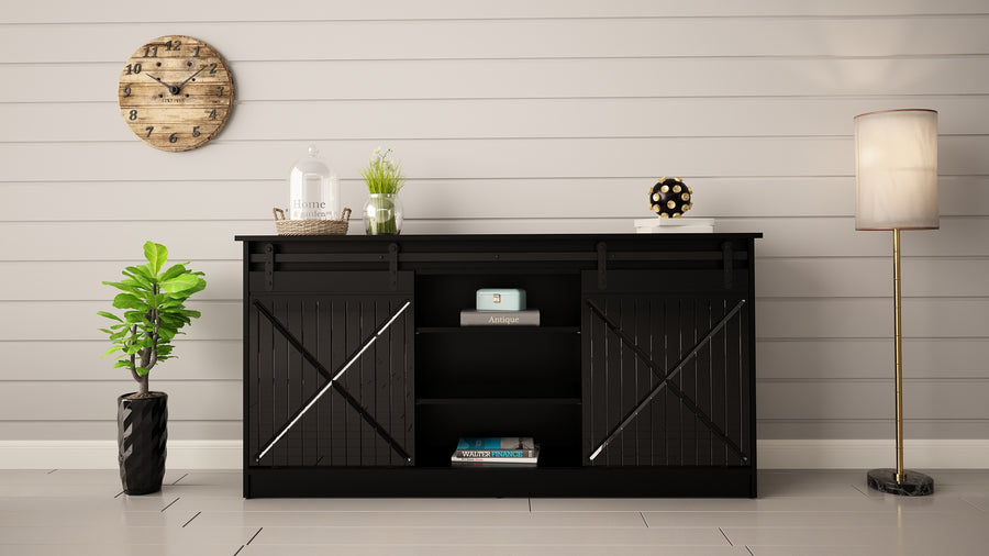 Kommode – GRANERO I – Design-Schrank mit Schiebetüren 160 cm